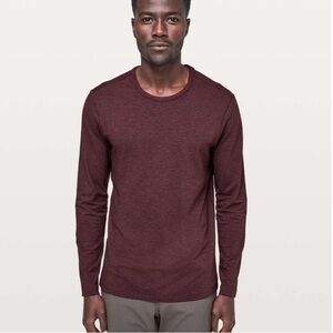 Lululemon 5-Year Basic T-Shirt LS Size L Maroon ORIGINAL FIT
